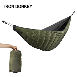 Irondonkey ngoài trời Nylon võng Bìa Windproof mùa thu và mùa đông lạnh kháng dày đôi Túi ngủ võng - Product Image 1