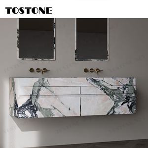 حوض حمام رخامي معلق على الحائط من توس تون <span class=keywords><strong>2026</strong></span> سبرينجز بتصميم كالاكاتا البرتغالي الوردي للديكور الداخلي الحديث للمنازل والفلل - Product Image 2