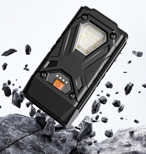 Ngoài trời 350 lumen Mini EDC LED làm việc Torch ánh sáng di động có thể sạc lại đèn pin với chỉ số pin và cảnh báo màu đỏ ánh sáng - Product Image 5