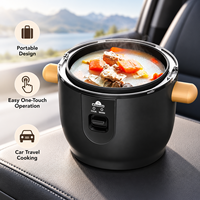 Cuisinière à riz électrique portable 24V 3L pour voiture, avec minuterie numérique et fonction maintien au chaud pour le camping