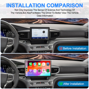 NaviHua per <span class=keywords><strong>Ford</strong></span> Explorer 2021-2025, Aggiornamento Auto con Radio Android da 12,5 Pollici, Navigazione GPS, Carplay Wireless, Unità Stereo Auto - Product Image 4