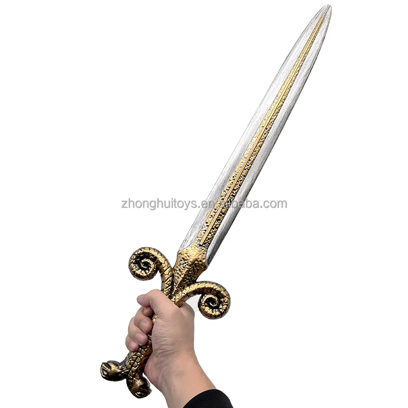 Halloween Cosplay Ice Fire Long Viking Sword, And Double Snake On Global Digital Plastic Knight Medieval Sword