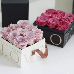 Высококлассная подарочная коробка упаковочная коробка портативная квадратная романтическая Цветочная коробка на день Святого Валентина с ручкой - Product Image 4