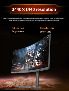 Cong 34 Inch 3440X1440P 4K 144Hz 165Hz 180Hz Rộng Cá Màn Hình 21:9 Máy Tính PC Chơi Game Màn Hình Với Loại C Cổng Cho Esports - Product Image 3