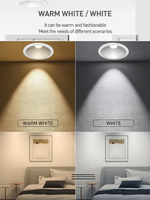 Spot encastré LED moderne en aluminium série Zola, IP44, pour intérieur, 10W, 35W, 60W, 80W, pour hôtel