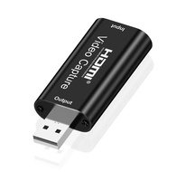 Tarjeta de Captura de Video USB 2.0 a HDMI, Entrada y Salida 4K30Hz 1080p60Hz