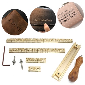 Sello de Hierro Grabado Personalizado, Sello Alfanumérico de Cobre, Modelo para Grabado en Madera, Sello de Lámina de Hierro con Logotipo - Product Image 1