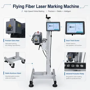 Wdotmark 30W 50W 100W Optional Fiber Laser Marker High Speed Batch Coding for Metal Parts PVC PP PE Marking - Product Image 1