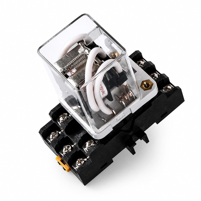 High Current 40A JQX-38F Power Relay, AC/DC 12-380V, Silver Contacts, Long Life, Perfect for Control Panels & Energy Systems
