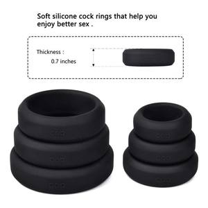 Seksspeeltje Voor Man Vertraging Ejaculatie <span class=keywords><strong>6</strong></span> Verschillende Maat Haan Ringen, Premium Kwaliteit Zachte Siliconen Penisringen Betere Sex <span class=keywords><strong>Cock</strong></span> <span class=keywords><strong>Ring</strong></span> - Product Image 3