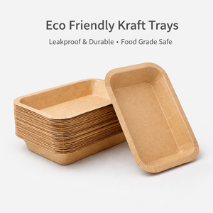 Caja Rectangular Blanca Ecológica de Papel Kraft Marrón para <span class=keywords><strong>Sushi</strong></span>, Envase Práctico para Alimentos, Ideal para Ensaladas y <span class=keywords><strong>Sushi</strong></span> - Product Image 2