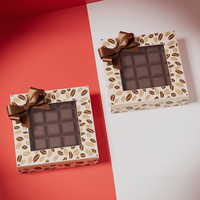 Boîtes de chocolat de luxe personnalisables emballage 9 grilles, coffret cadeau 12 grilles logo Pack Desserts Brownies boîte d'emballage