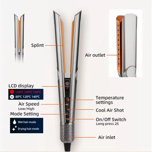 Meilleurs outils de coiffage pour cheveux à marque privée, lisseur et boucleur 2 en 1, fers à lisser en céramique pour salon professionnel - Product Image 5