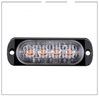 12v 24v 4LED voiture Grill Signal lumineux clignotant voyant d'avertissement led lampe d'urgence remorque stroboscopique