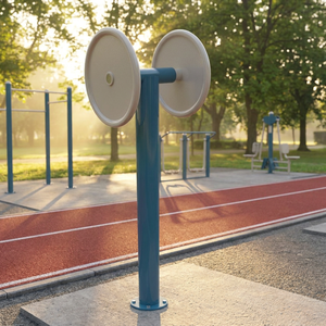 Entrenador de fuerza para brazos de acero galvanizado para exteriores, viga de alta resistencia D75*8.5mm, amortiguación suave, equipo de fitness para parques con certificación ISO - Product Image 3