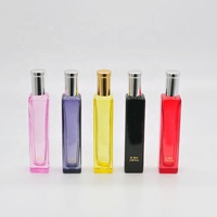 Flacon de parfum vide en verre rose de 20 ml, design élégant, qualité OEM, fourni par l'usine