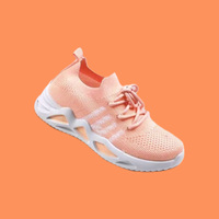 Chaussures de sport pour enfants de haute qualité, design color-block, tissage respirant, confort, semelle souple, course à pied, adaptées au printemps