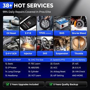 Outil de diagnostic automobile LAUNCH X431 PROS ELITE OBD2 avec codage ECU, test actif, scanner de diagnostic pour véhicules, machine de diagnostic pour voitures - Product Image 4