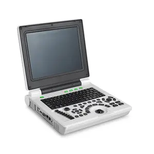 Siyah ve beyaz Laptop konveks Array probu ile çin taşınabilir ultrason makinesi