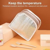 Sacs parfaits à l'intérieur de la doublure en aluminium pour enfants sac à lunch pour enfants sac isotherme avec thermos pour l'école