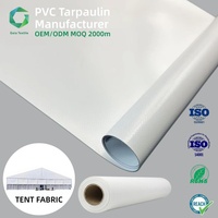Bâche en tissu PVC laminé tissé, résistante aux intempéries, anti-abrasion, 650 g/m², 18x18, pour auvent rétractable, personnalisable, anti-UV