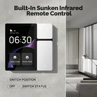Nouveau Mini écran de contrôle central intelligent de style graffiti Conception de barre IPS Commutateur à 3 voies à commande tactile de 3.5 pouces