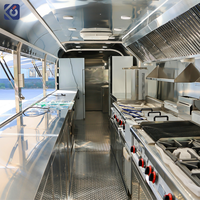 CAMPTRL Kiosque mobile de café et de restauration, remorque de restauration rapide, camion de restauration mobile, remorque alimentaire en acier inoxydable, équipements de cuisine complets