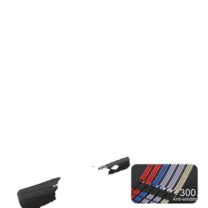 Parapluie de soleil manuel 300 os, 23 pouces, pliable en 3 sections, pour homme, cadeau d'affaires, noir, en nylon 190T - Product Image 2