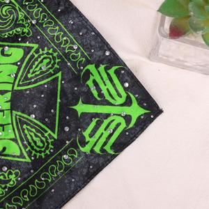 Bandana coloré avec diamants, bandana carré personnalisé en tissu, bandana imprimé classique, logo personnalisé, bandana en coton, design personnalisé - Product Image 4