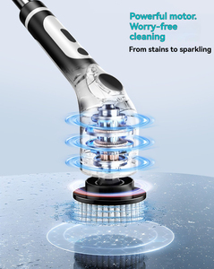Đa chức năng điện làm sạch bàn chải bằng giọng nói không dây cầm tay bàn chải tự động xoay Kính thiên văn cực sàn làm sạch công cụ - Product Image 5