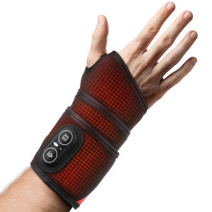 Masajeador de manos con terapia LED inalámbrico, envoltura vibratoria de compresa caliente para cuello, muñeca, codo, caderas, cinturón de masaje calentado - Product Image 1
