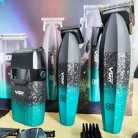 Tondeuse à cheveux professionnelle sans fil VGR V-640 S3, rasoir, 9000 tr/min, machine à couper les cheveux réglable pour hommes