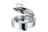 Réchauffeur d'aliments en acier inoxydable facile à nettoyer Présentoir pour buffet de restaurant