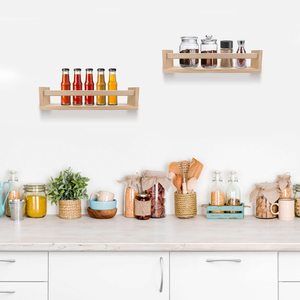 Estantes <span class=keywords><strong>flotantes</strong></span> de madera montados en la pared para niños, libros y revistero para cocina, baño, guardería, uso - Product Image 4