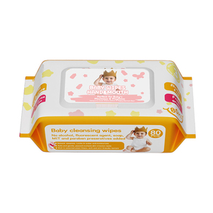 Lingettes pour bébé en <span class=keywords><strong>tissu</strong></span> non tissé biologique, grande taille, lot de 80 pièces, nettoyage en douceur pour peau sensible, lingettes humides pour les soins de bébé, vente en gros - Product Image 3
