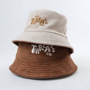 Chapeau seau en velours côtelé réversible avec logo brodé personnalisé unisexe Pêche Sports Activités de plein air décontractées Enfants Adultes - Product Image 4
