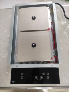 Bếp điện từ di động, không nhìn thấy, 2 bếp đơn, mặt bếp bằng gốm, dùng cho nhà ở và nhà hàng, phích cắm US - Product Image 2