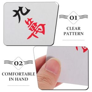 Cartes <span class=keywords><strong>de</strong></span> Mahjong lisses et résistantes, idéales pour la maison, le bar, le bureau ou les activités <span class=keywords><strong>en</strong></span> extérieur - Product Image 6