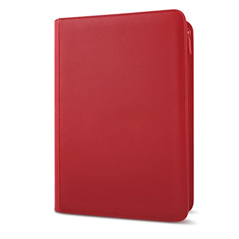 Carnet de cartes de visite 9 pochettes-rouge