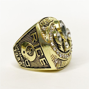 Anillo de Campeones del Mundo de los San Francisco 49ers, Joyería de Aleación Chapada en Oro, Recuerdo para Hombre - Product Image 3