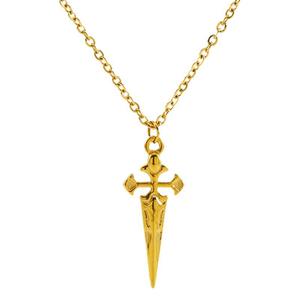Zogxin Cross Pendant Necklace Stainless Steel Unisex Clavicle Chain Jewelry Gift - Product Image 5