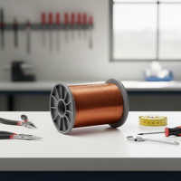 Cable de Cobre Plano Esmaltado Sólido de 1.5mm Clase F IP65 para Bobinado de Transformadores Industriales Sumergidos en Aceite, Cumple con RoHS, para Construcción y Uso Aéreo