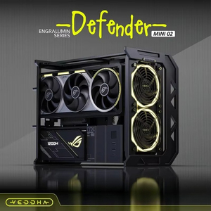 Boîtier <span class=keywords><strong>PC</strong></span> ITX Open Air en aluminium CNC, supportant 2 ventilateurs de 120 mm et un radiateur de 280 mm pour le gaming DIY - Product Image 1