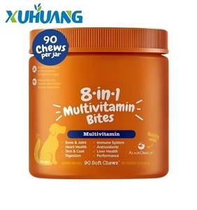 مكملات فيتامينات للكلاب مع الجلوكوزامين والكوندرويتين والإنزيمات الهاضمة والبروبيوتيك لدعم صحة المفاصل والجلد والفراء - Product Image 1