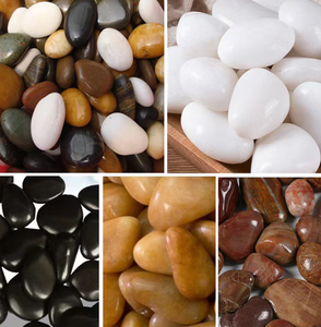 Guijarros Blancos, Pulido <span class=keywords><strong>Natural</strong></span>, Paisajismo de Patios, Adoquines, Piedras Decorativas para Jardín, Piedras de Lluvia, Piedras de Colores - Product Image 3