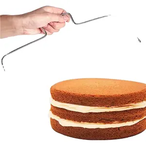 Coupe-gâteau réglable simple/double ligne outil de coupe-gâteau en acier inoxydable moule de décoration moule de cuisson outil de cuisson de cuisine