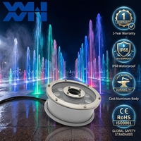 Lumières LED submersibles pour fontaine, jet d'eau, jardin, piscine, paysage, en aluminium moulé, étanches IP68, RGB, DMX512