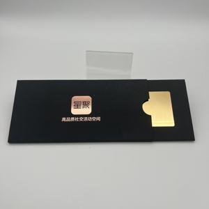 Funda de tarjeta personalizada para tarjetas de Metal, caja de tarjetas de negocios de lujo, miembro Vip - Product Image 2
