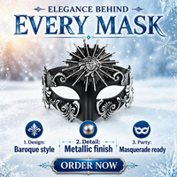 Masque de bal masqué en PVC intégral - Masque de fête sexy pour adultes, écologique et imperméable, pour Halloween et la remise des diplômes