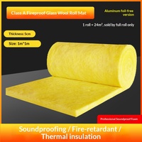 Matériau d'isolation thermique industriel de haute qualité, couverture en laine de verre compressée, rouleau de fibre de verre et feutre.